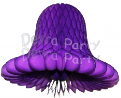 Purple Honeycomb Bell (12 Pieces)