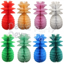 Honeycomb Pineapple Decoration, 13 inch- Solid (12 pcs)