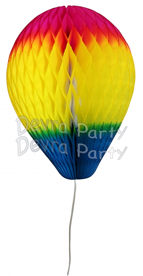 11 Inch Multi Colored Honeycomb Balloon Decoration (12 pieces) - Click Image to Close
