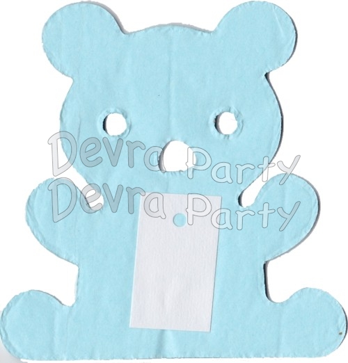 12 Foot Tissue Paper Teddy Bear Garland (6 pcs) - Click Image to Close