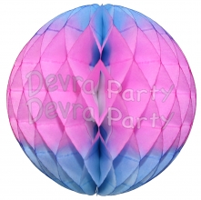 Blue/Pink Honeycomb Ball Decorations (12 pcs)