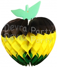 Jamaican Honeycomb Paper Apple Decoration, 7 Inch (12 pcs)