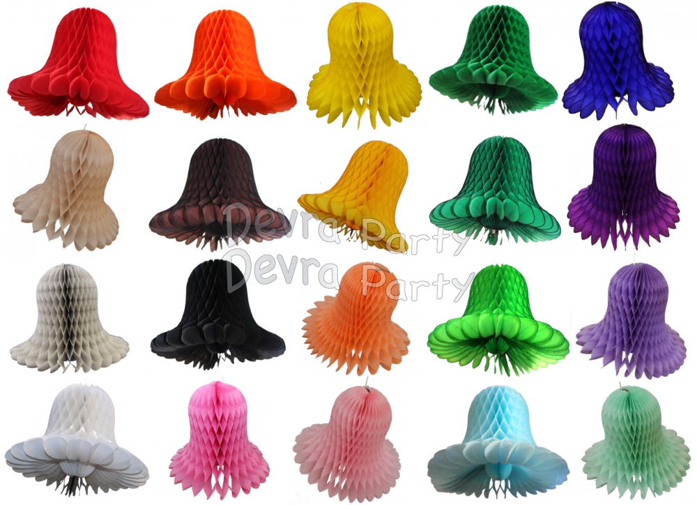 5 Inch Tissue Paper Wedding Bell (12 pcs) - Click Image to Close