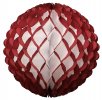 14 Inch Puff Ball Maroon (Dyed Burgundy) and White (12 pcs)