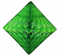 Lime Green Hanging Diamond Decoration (12 pcs)