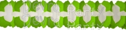 12 Foot Cross Garland Decoration Lime Green & White (12 pcs)