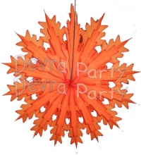19 Inch Tissue Paper Snowflake Orange (12 pcs)