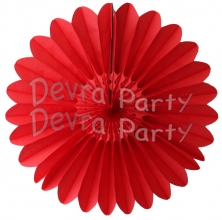 Red Fanburst Decoration (12 pcs)
