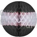 Black and White Tissue Ball Decorationl (12 pcs)