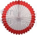 27 Inch Deluxe Fan Red White (12 pcs)
