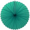 27 Inch Teal Deluxe Fan Decorations (12 pcs)