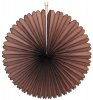 13 Inch Fan Decorations Brown (12 PCS)