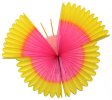 Hanging Tissue Paper Butterfly Decoration Yellow Pink (6 pcs)
