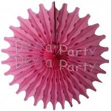 Dusty Rose 18 Inch Tissue Paper Fan (12 Pieces)