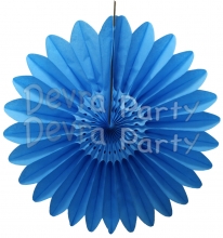 Tissue Fanburst Decoration Turquoise (12 pcs)