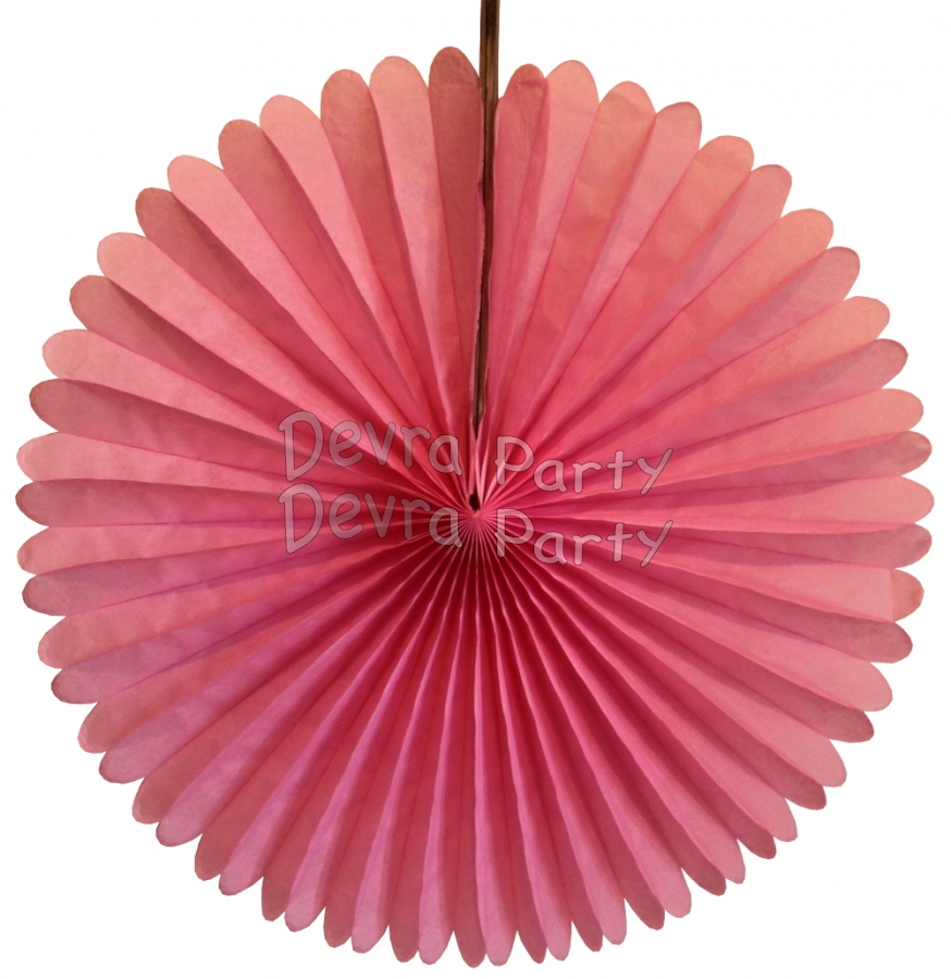 13 Inch Dusty Rose Fan Decorations (12 PCS) - Click Image to Close