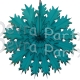 19 Inch Tissue Paper Snowflake Teal (12 pcs)