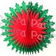 22 Inch Poinsettia Christmas Fan (6 pcs)