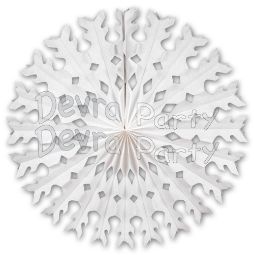28 Inch Tissue Paper Snowflake Decoration (12 pcs) - Click Image to Close