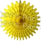 Yellow 18 Inch Tissue Paper Fan (12 Pieces)