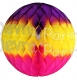 Purple Yellow Cerise Tissue Paper Ball (12 pcs)