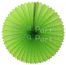 13 Inch Fan Lime Green Decorations (12 PCS)