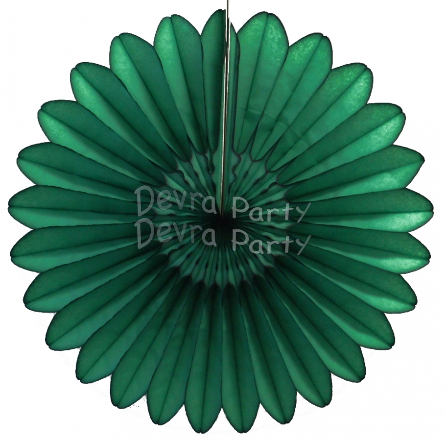 Dark Green Honeycomb Fanburst (12 pieces) - Click Image to Close