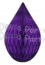 5 Inch Purple Rain Drop Ornament Decoration (12 pcs)