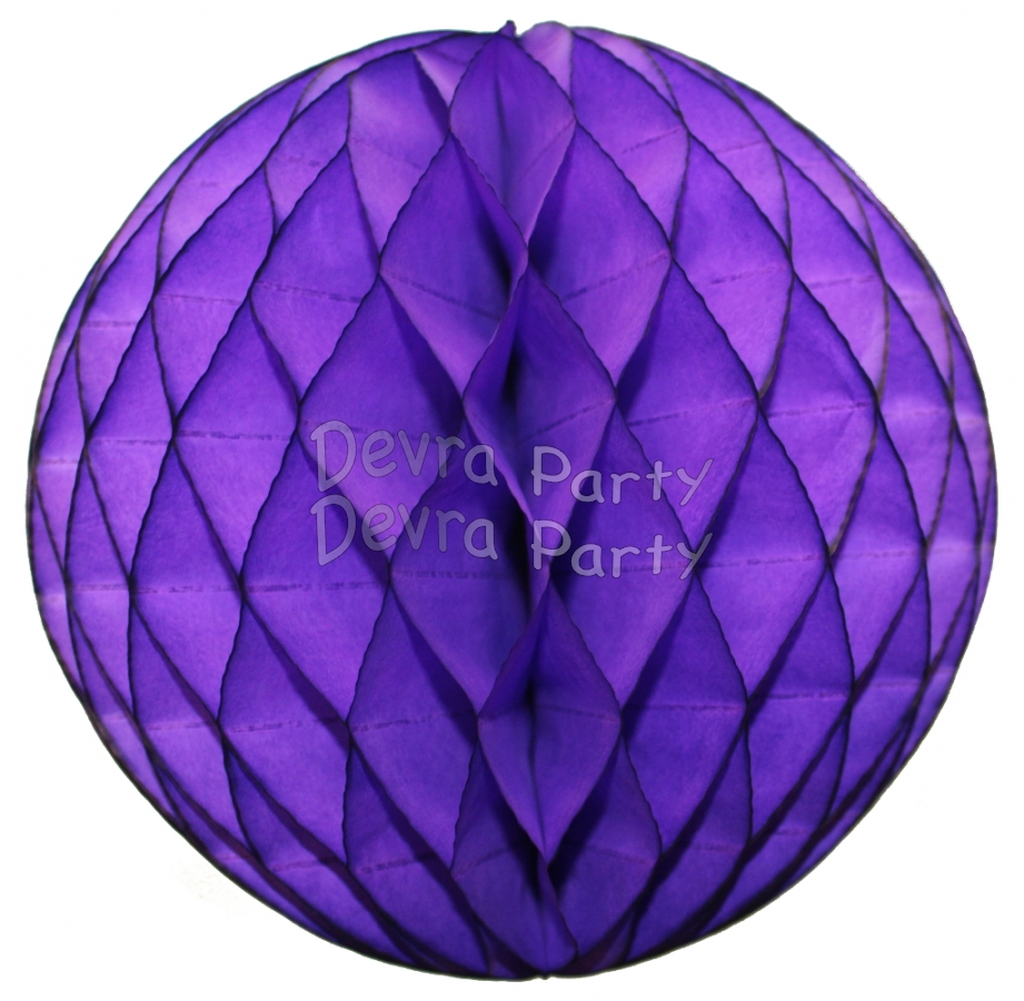 Purple Tissue Paper Ball (12 pcs) - Click Image to Close