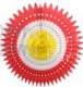 26 Inch Tissue Fan Red/White/Yellow (12 pcs)