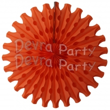Orange 18 Inch Fan Decoration (12 pcs)