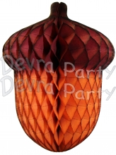 14 Inch Honeycomb Acorn Decoration (12 pcs)