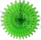 Lime Green 18 Inch Tissue Paper Fan (12 pieces)