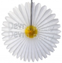 13 Inch Daisy Flower Fan Decorations (12 PCS)