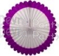 27 Inch Deluxe Fan Purple White (12 pcs)