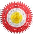 26 Inch Tissue Fan Red/White/Yellow (12 pcs)