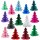 12 Inch Honeycomb Tissue Paper Tree - Solid (12 pcs) ALL COLORS