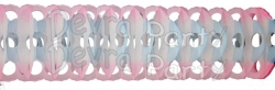 Pink/light Blue Full Tissue Garland (12 pcs)
