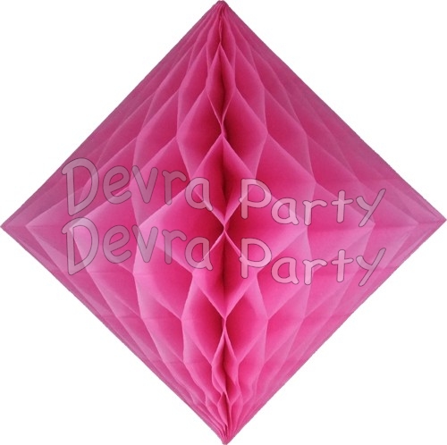 Dusty rose Hanging Diamond Decoration (12 pcs) - Click Image to Close