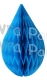 5 Inch Turquoise Rain Drop Ornament Decoration (12 pcs)