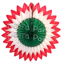 20 Inch Christmas Flower Fan Decoration (12 pcs)