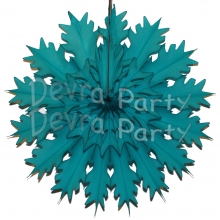 19 Inch Tissue Paper Snowflake Teal (12 pcs)