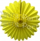 Yellow Honeycomb Fanburst Decoration (12 pcs)