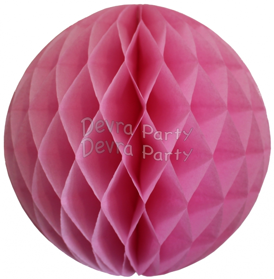 Dusty Rose Tissue Paper Ball (12 pcs) - Click Image to Close