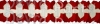 12 Foot Cross Garland Decoration - Red & White (12 pcs)