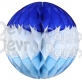 Winter Blue and White Honeycomb Ball (12 pcs)