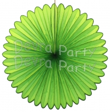 27 Inch Deluxe Fan Lime Green (12 pcs)