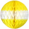 Yellow and White Honeycomb Tissue Balls (12 pcs)