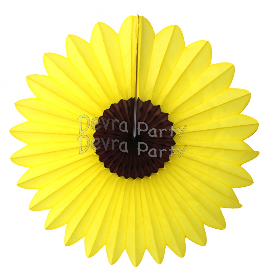 18 Inch Sunflower Fanburst (12 pieces) - Click Image to Close