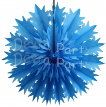 19 Inch Tissue Paper Snowflake Turquoise (12 pcs)